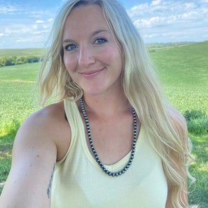 8mm Faux Navajo Pearl Necklace