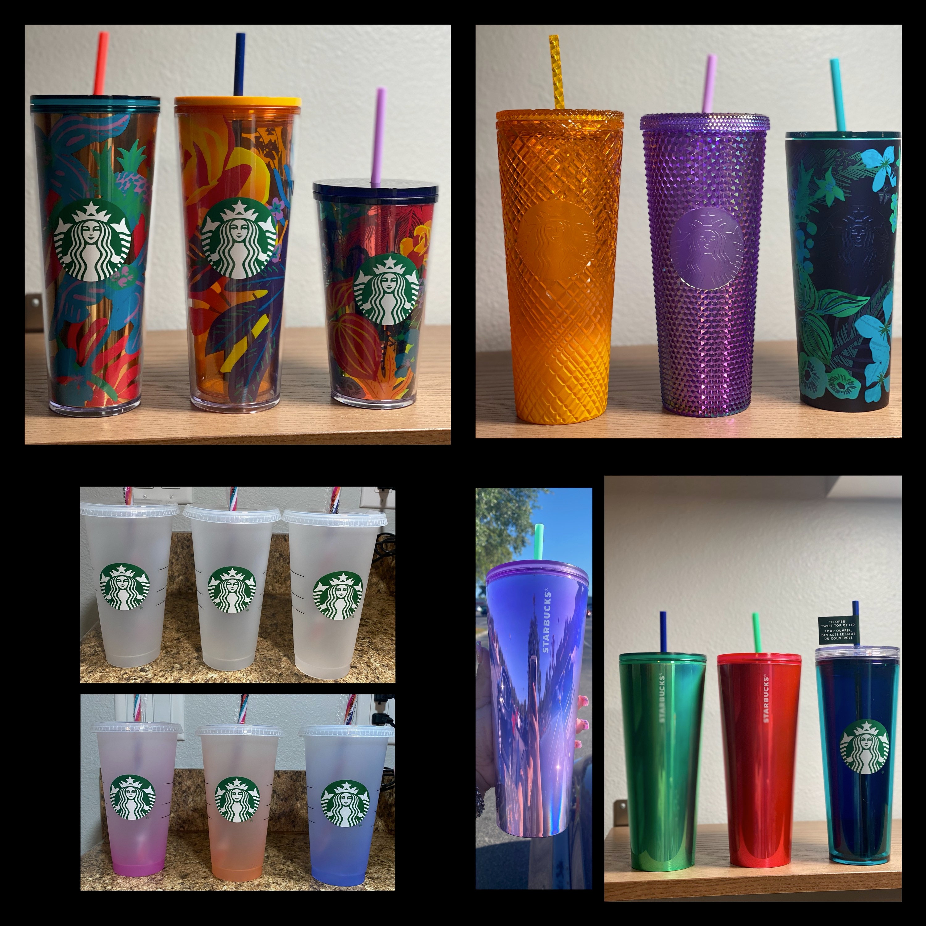 Starbucks Fall Collection 2021 Purple Edge Glow Dome Cup Tumbler