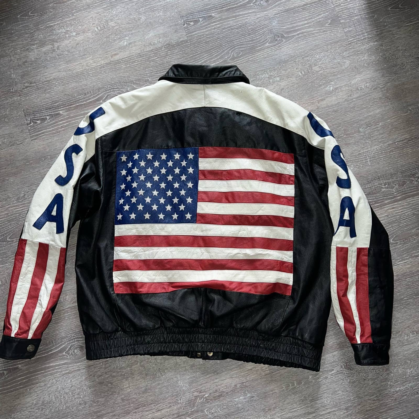 Vintage 80s USA Leather Jacket - Etsy
