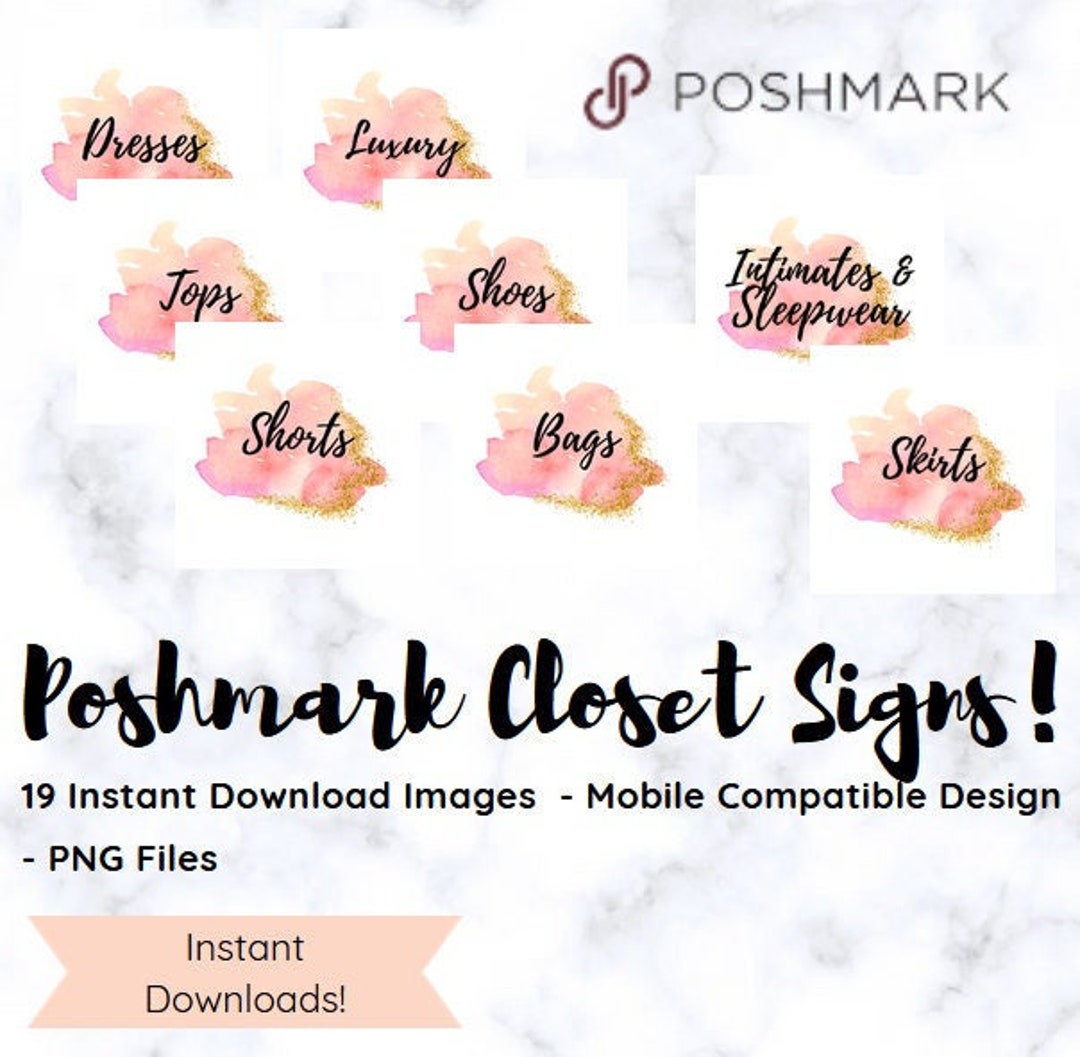 Pink Storage Sign Poshmark Pink Glitter Closet Sign Items, Customized Boutique Signs ...