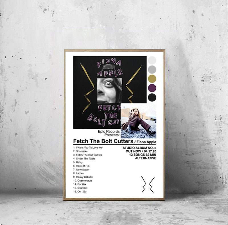 Fiona Apple Fetch the Bolt Cutters Poster Fiona Apple Print Etsy