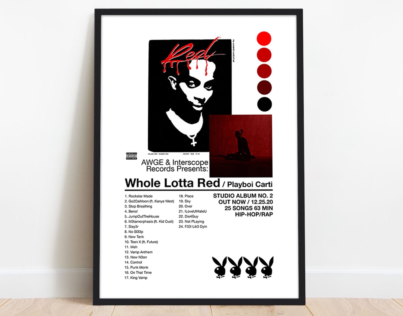 Playboi Carti Whole Lotta Red Poster Playboi Carti Poster Etsy