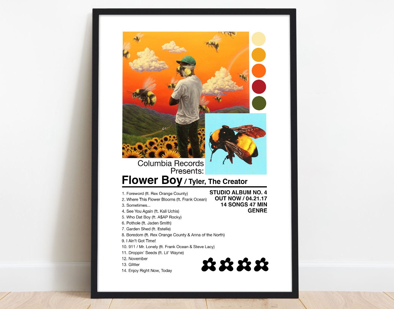Flower Boy poster Tyler the Creator flower boy print Igor Etsy