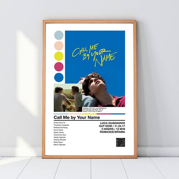 Call Me By Your Name Poster Call Me By Your Name Minimalist Etsy