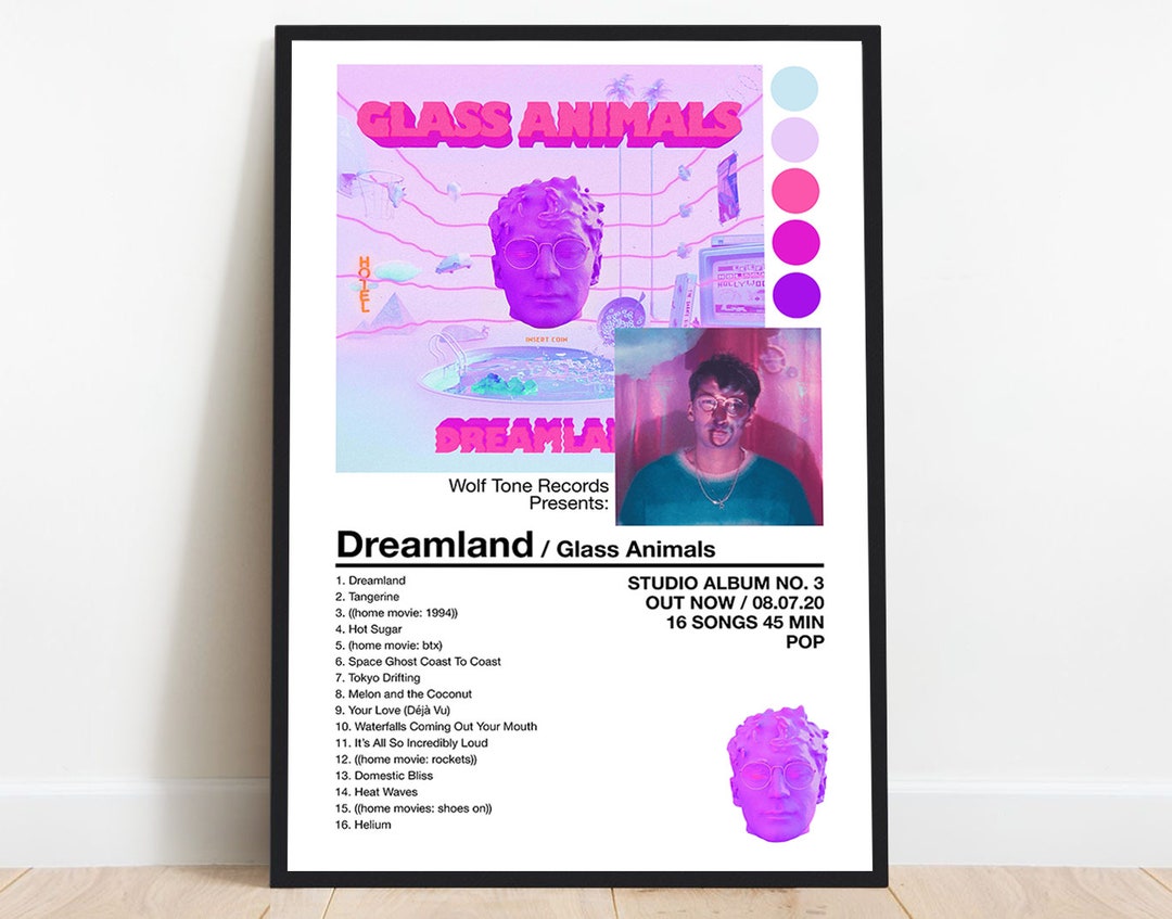 Glass Animals Dreamland Poster Glass Animals Dreamland Print Etsy