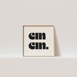 スクエア レトロ ポスター「Cin cin」レトロなタイポグラフィは、ギャラリーの壁に欠かせないアイテムです。クリックするだけで、永遠にあなたのものになります。