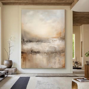 茶色の侘び寂びの絵画 ダークブラウンの抽象画 中世の茶色の抽象画 壁