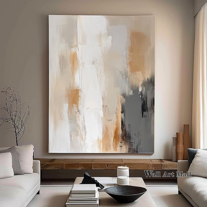 Brown Gray Wall Art - Etsy