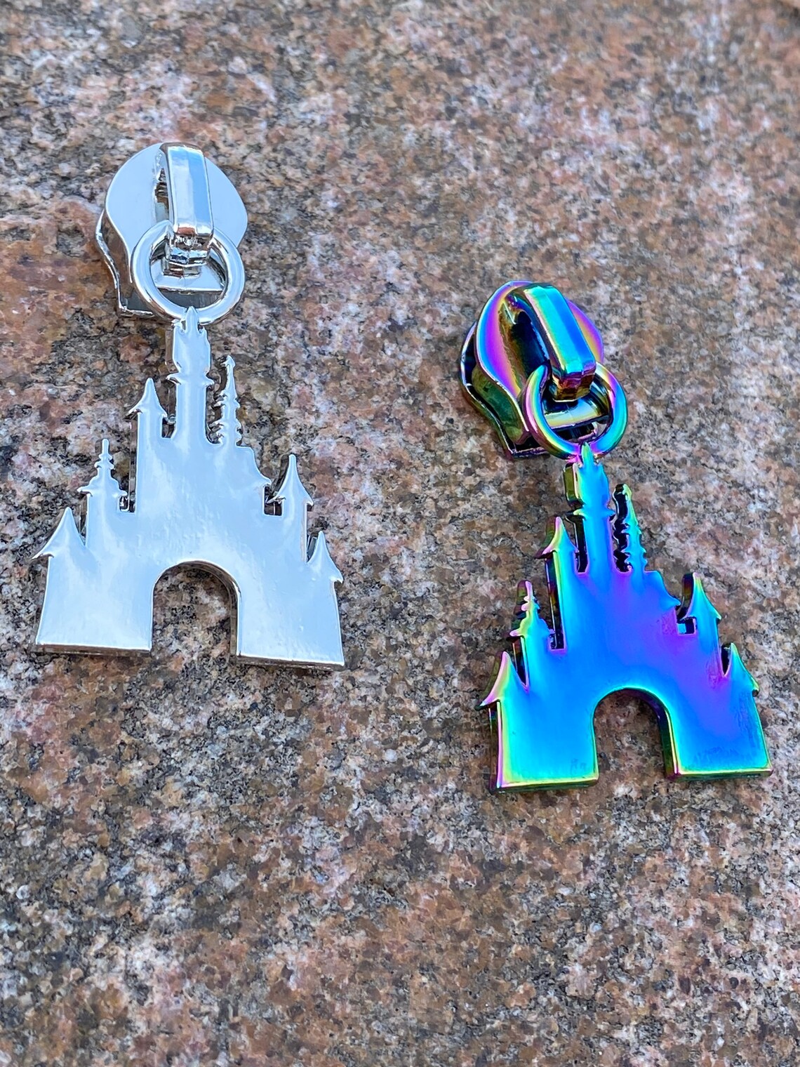 Castle zipper pull 5 pack 5 zipper pull Disney inspired Etsy