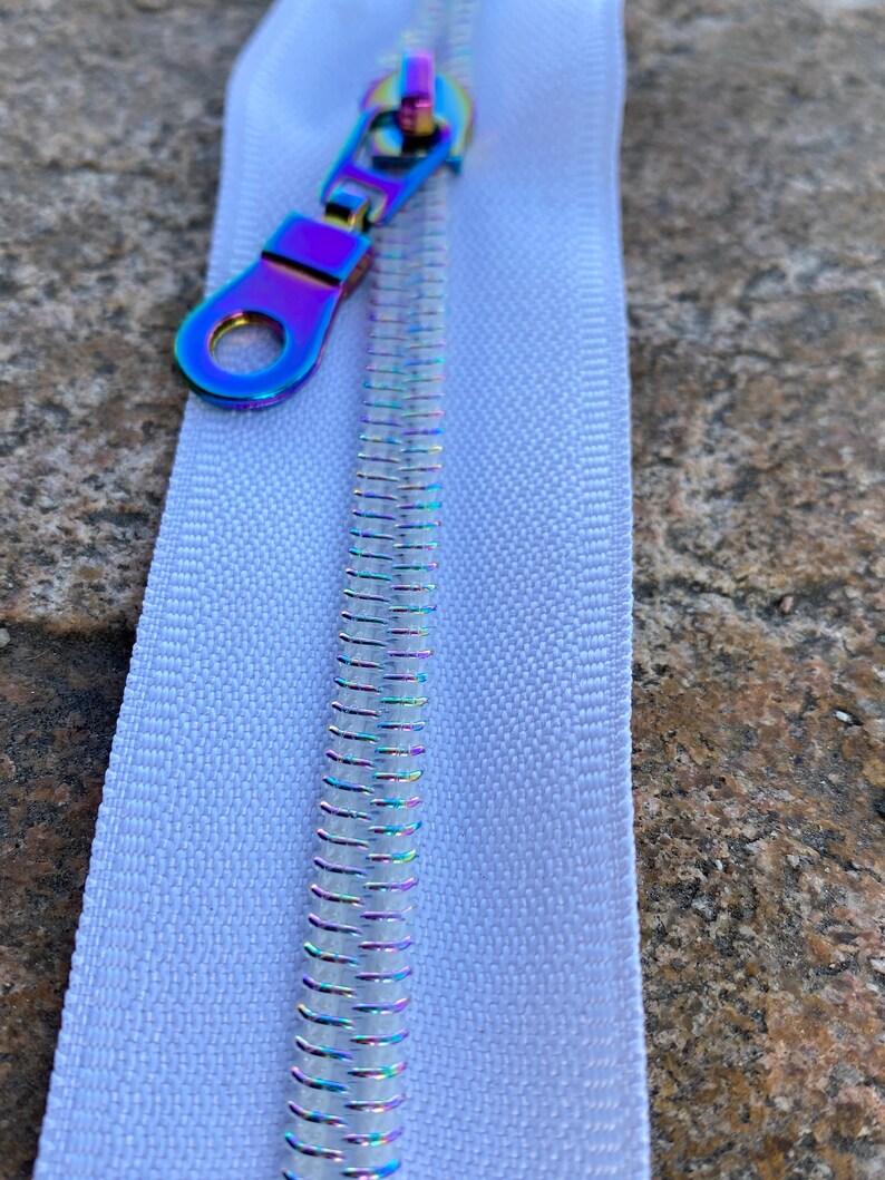 Size 5 Zipper Tape Zipper by the Yard Multicolor Zipper Etsy