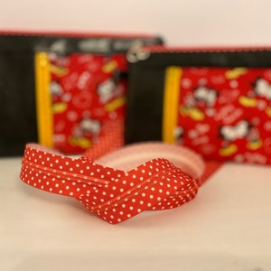 zipper tape with dots, red zipper, zipper by the yard, zipper tape, custom zipper tape, Size 5 zipper image 8