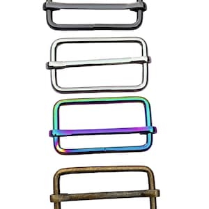 Slide adjuster 1.5&quot;, 4 pack, Strap adjuster, purse strap hardware, slide bar