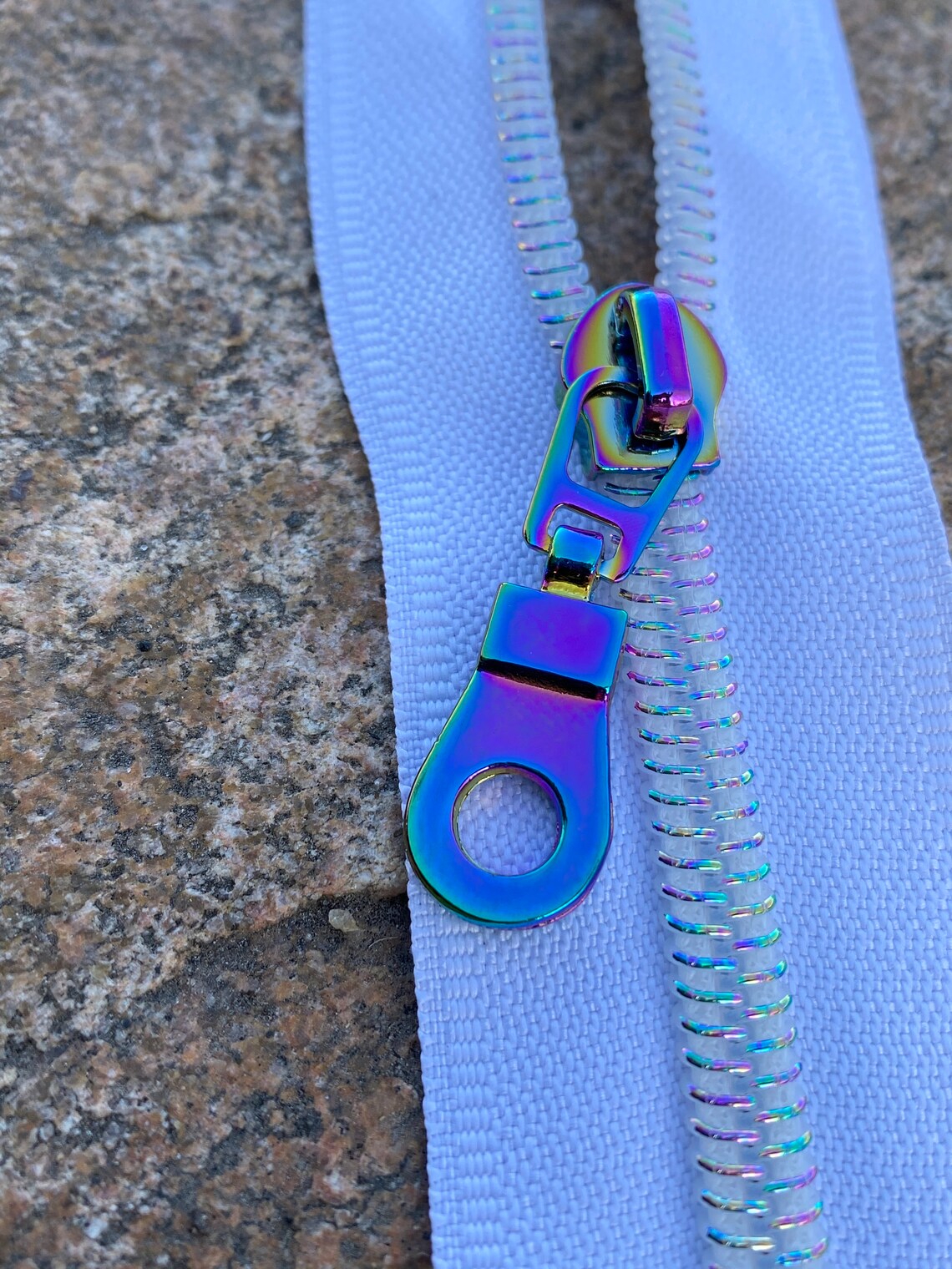 Size 5 Zipper Tape Zipper by the Yard Multicolor Zipper Etsy