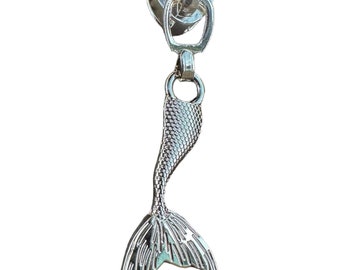 Mermaid tail size 5 zipper pull, 5 pack, #5 zipper pull, ocean, princess