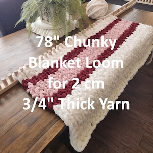 Chunky Blanket Loom™ extensible de 78 po. Comprend plus de 100 didacticiels vidéo à durée de vie