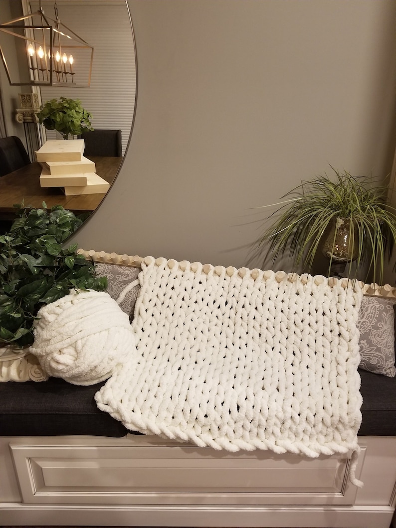 KIT Chunky Blanket Knitting Loom Kit Chunky Knitting Loom DIY Knitting