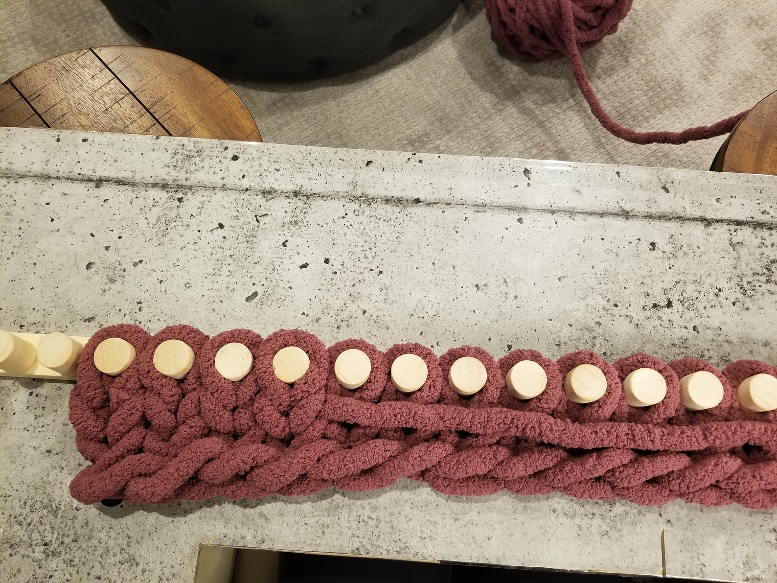 DIY Knitting Loom Chunky Blanket Knitting Arm Knitting Etsy