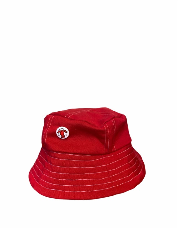Keith Haring Red Bucket Hat - Etsy Canada