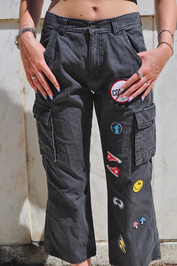 【WONDER WONDER】Welsh Patch Stitch Wide Cargo Pants And Wander SS21 Oversized Cargo Pants one of my favourite