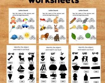 Buchstabenlaut-Erkennung: Phonetik Aktivität für Kindergarten (PDF-Datei)
