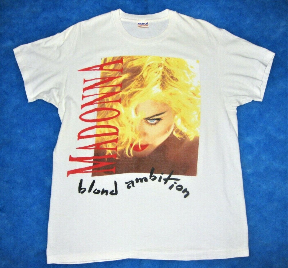 Vintage Rare 1990 Madonna Blonde Ambition Concert tour T-Shirt | Etsy
