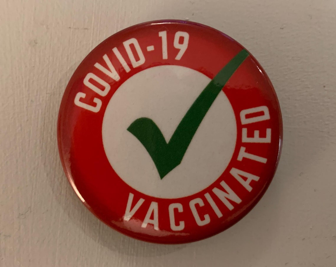 COVID19 Vaccinated Badge With Charitable Donation 2