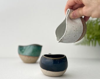 Handcrafted Ceramic Milk Jug: Pinched Espresso Cup, 6oz
