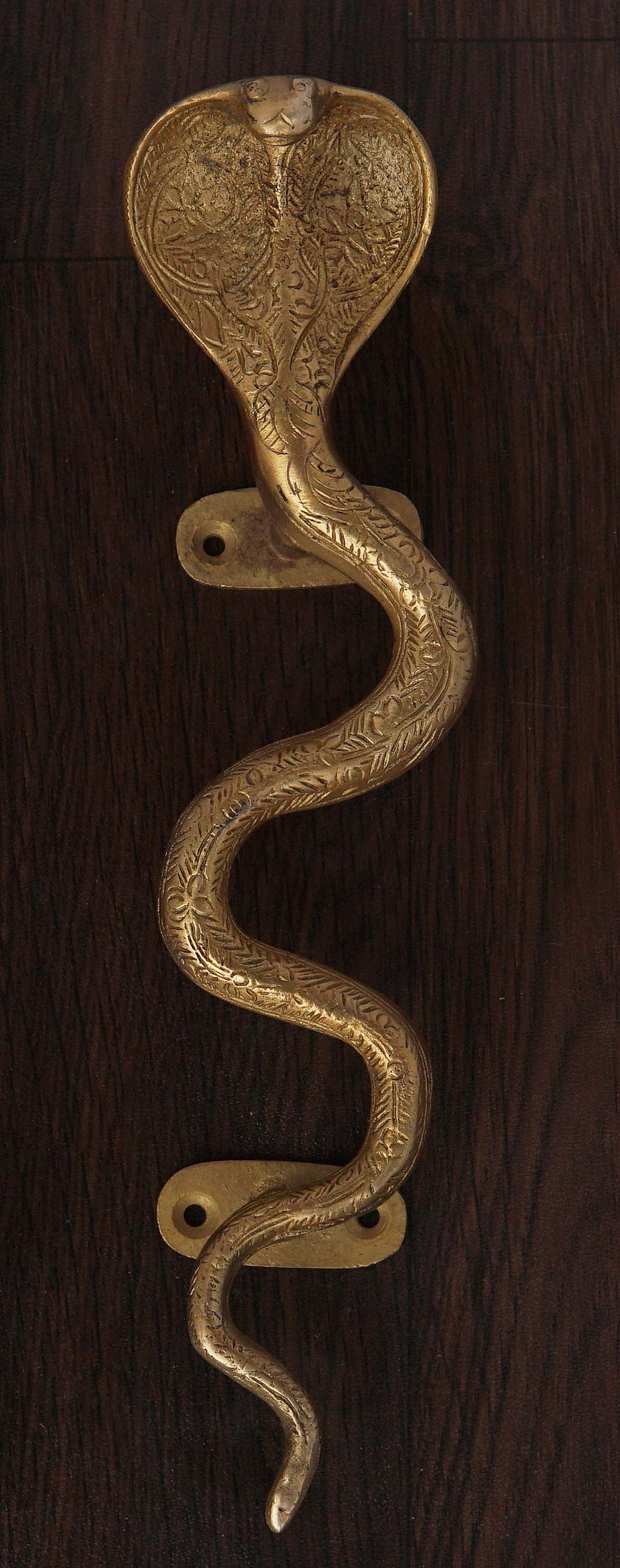 Snake Door Handle Decorative Unique Puller Handmade Antique Etsy