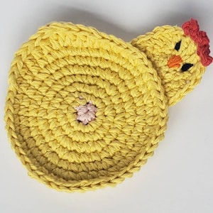 Crochet Chicken Butt Coaster