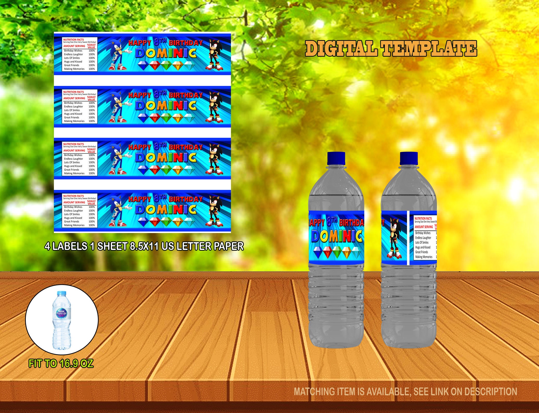 sonic water bottle sonic bottle labels sonic birthday