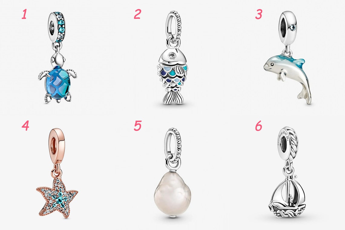 Tropical Beach Series Pandora Charms for Pandora Bracelets Etsy