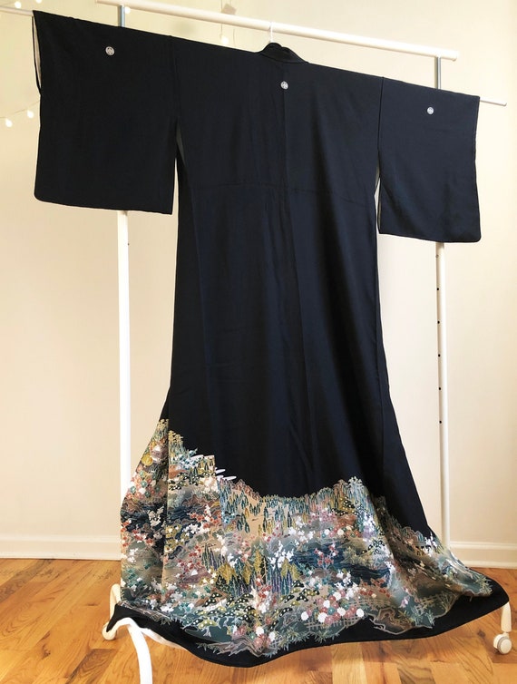 Traditional kimono for women, Long authentic Japan