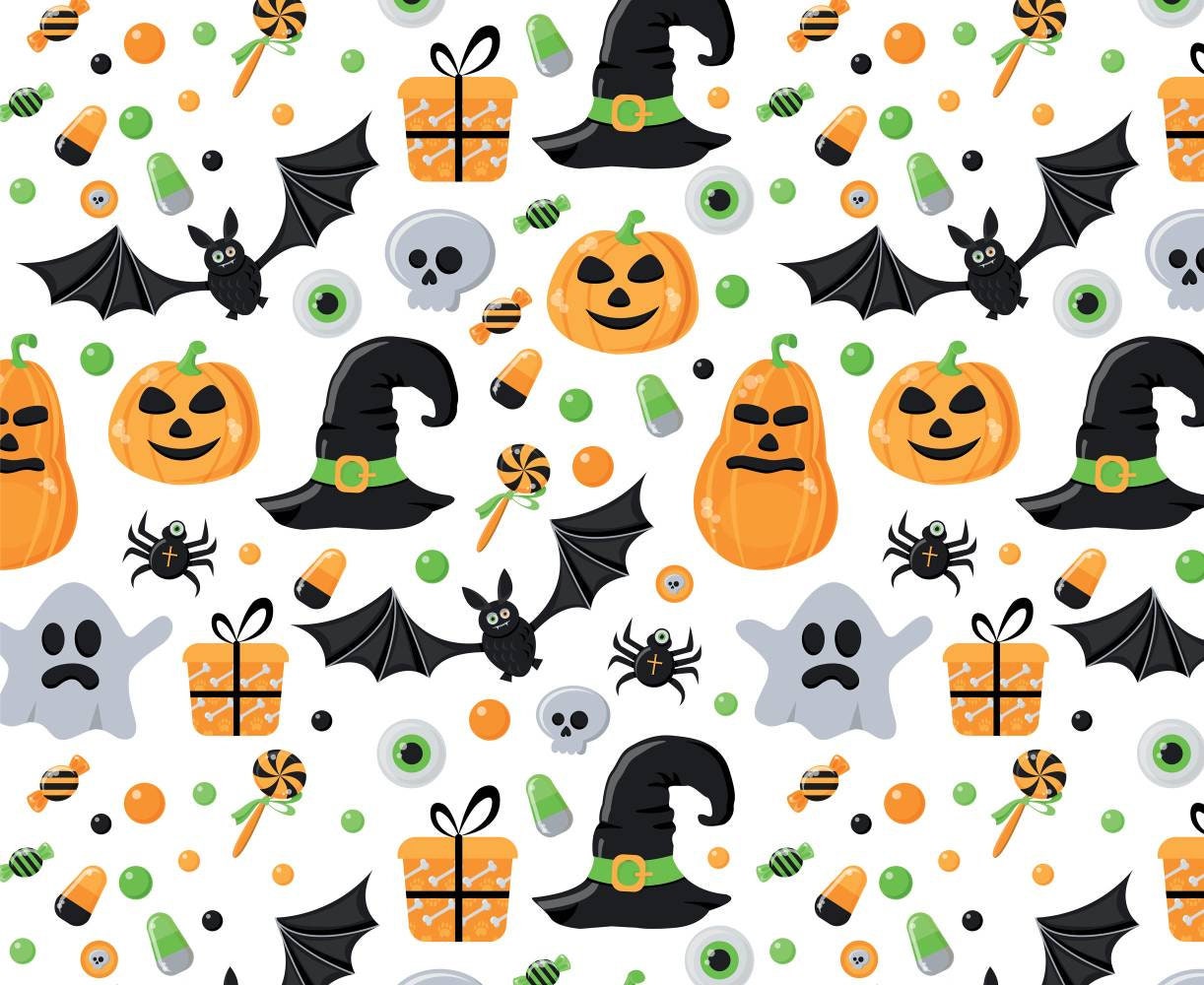 Pumpkin fabric by the yard Halloween fabric 2021 Bat fabric | Etsy
