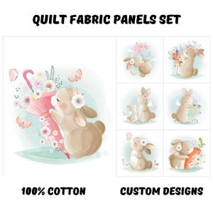 Baby quilting fabric, Baby girl fabric panels for quilts, Baby blanket fabric