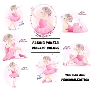 Pannelli di tessuto per trapunte da bambina, pannello per trapunta da bambina, grazioso pacchetto di fat quarter di tessuto