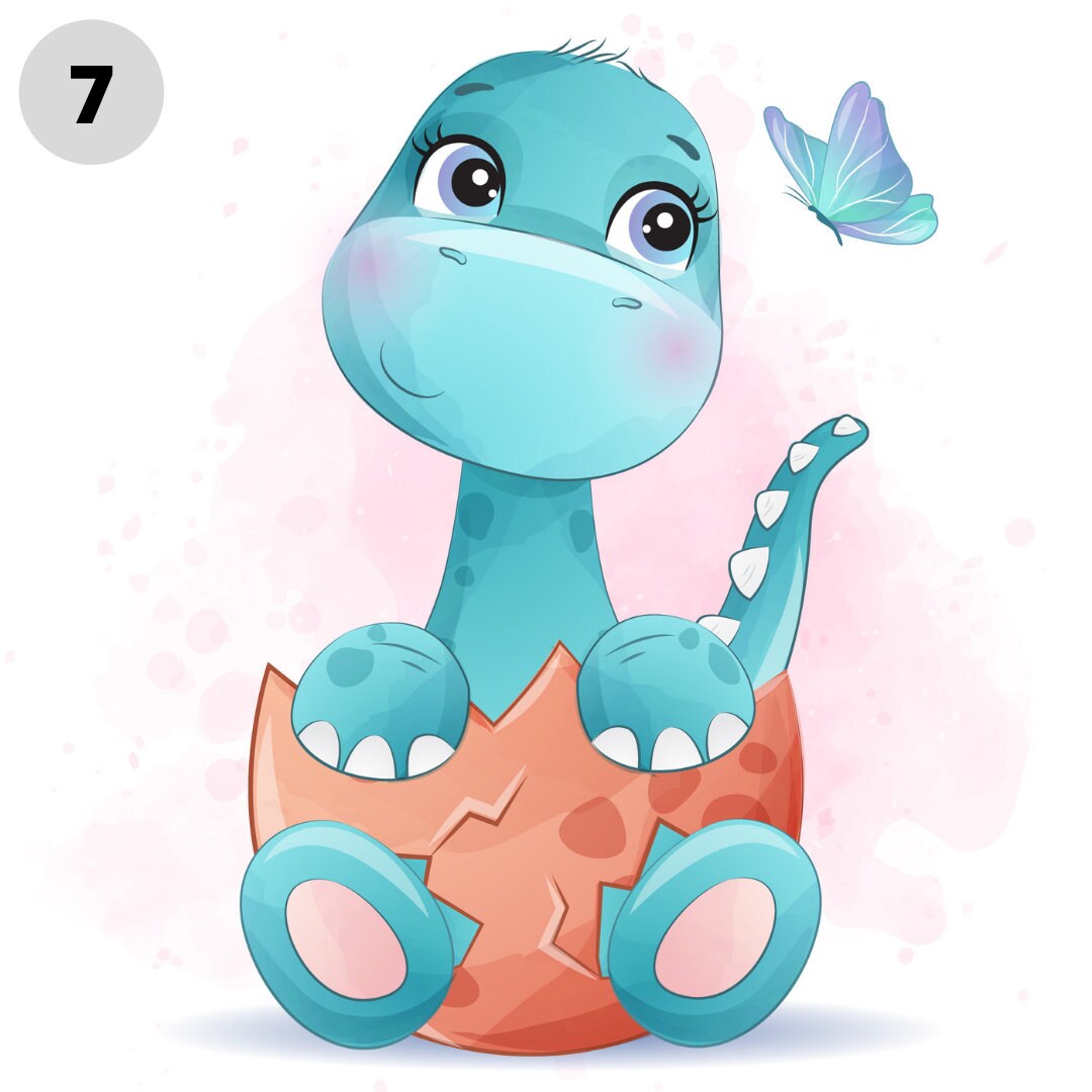 Cute baby dinosaur fabric panel for baby quilt Custom fabric Etsy