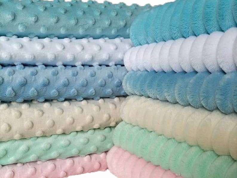 Minky fabric by the yard Plush baby fabric for quilts Etsy