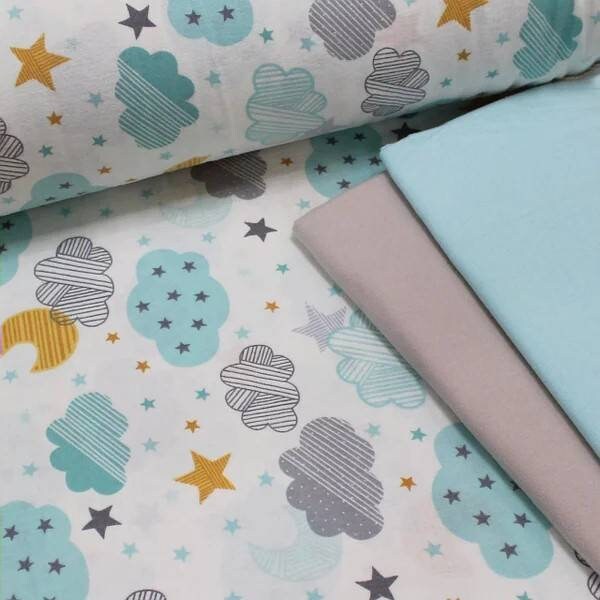 Cute baby flannel fabric by the yard Organic childrens fabric Etsy