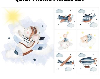 Paquete de telas para edredón de bebé niño, panel de tela para manta de bebé para acolchar