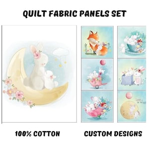 Baby Quilt Panel für Mädchen, Stoffpanel für Baby Quilt, Stoffpanel für Kinder