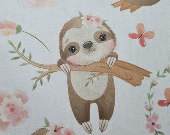 Faultier Stoff Füllwatte, Quilting Stoff Panele, Quilten Stoffe Zum