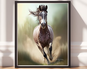 Equestrian Artwork: Digital Download Printable Horse Art for Horse Lovers, Unique Gift Idea