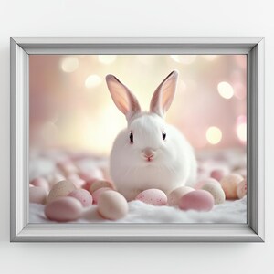 Easter Bunny Print: Adorable Baby Rabbit Wall Art (Digital Download)