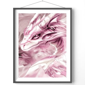 Fantasy Dragon Art Print: Magical Wall Decor