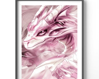 Dragon Poster | Fantasy Wall Art for Magical Decor | Enchanting Dragon Print | Perfect Gift for Fantasy Lovers