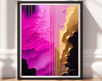 Abstract Artwork - Colorful Digital Download, Bold Wall Art Print for Home Decor, Modern Decor, Instant Download