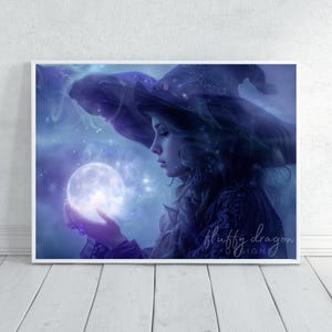 Magic Poster - Magical Wall Art for Halloween Decor, Witch Poster Print, Enchanting Home Decor, Spellbinding Artwork