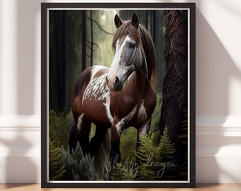Animal Prints, Horse v14, Instant Print, Printable Wall Art, Country Art, Equestrian gifts, Cowgirl Gifts, Horse lover