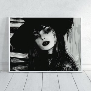 Witch Poster Print | Witch Wall Art | Halloween Decor | Witchy Home Decoration | Spooky Art for Your Walls