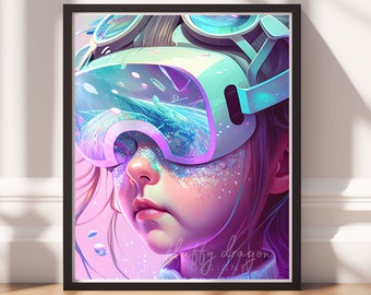 Video Game Art: Downloadable Print for Gamer Decor & Unique Wall Art - Instant Download for Your Gaming Space